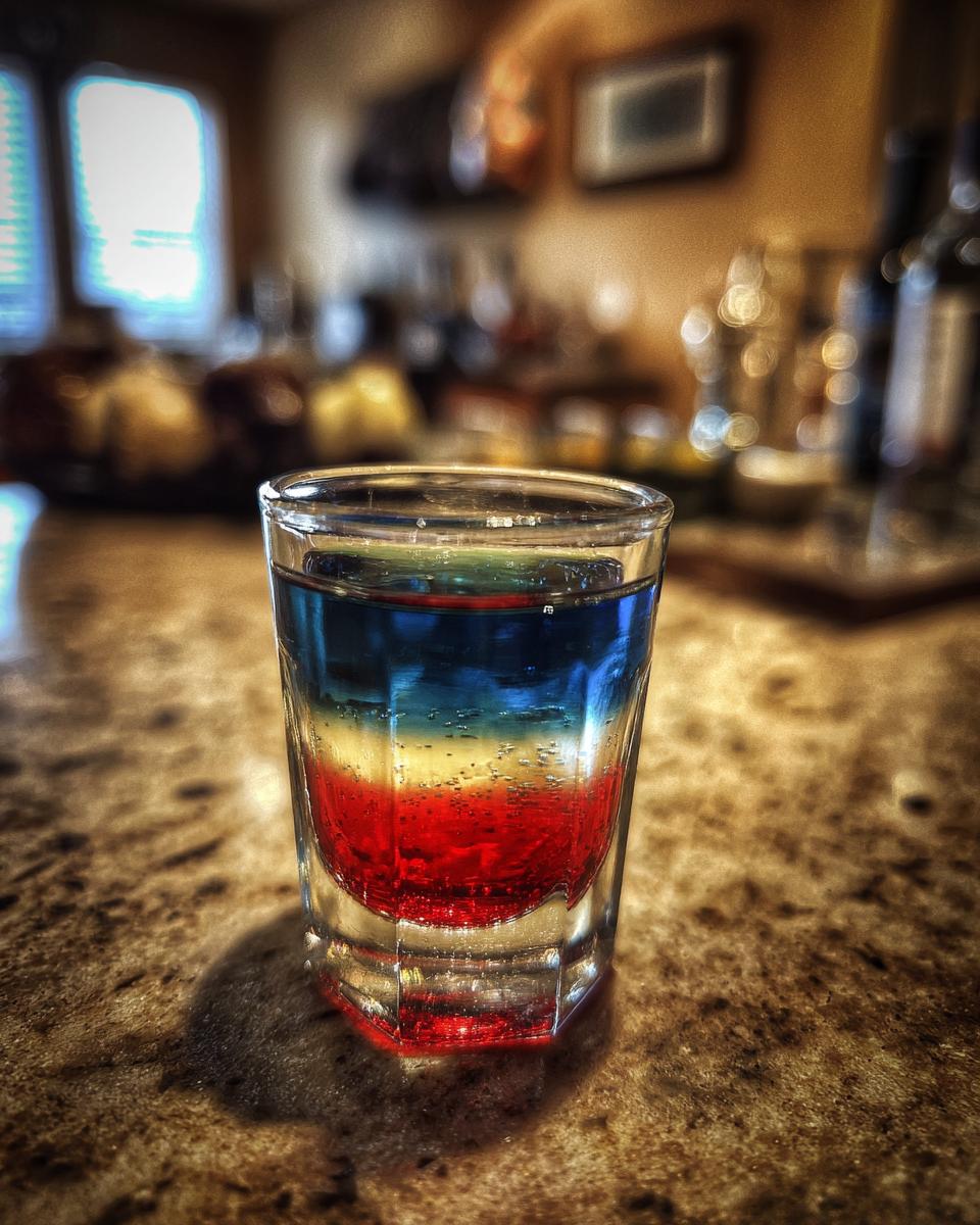 American Flag Layered Shot Recipe - detail 2
