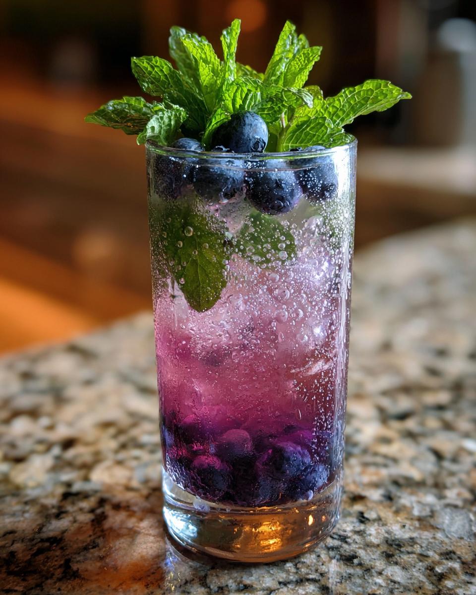 Blueberry Mint Sparkler Recipe - detail 1