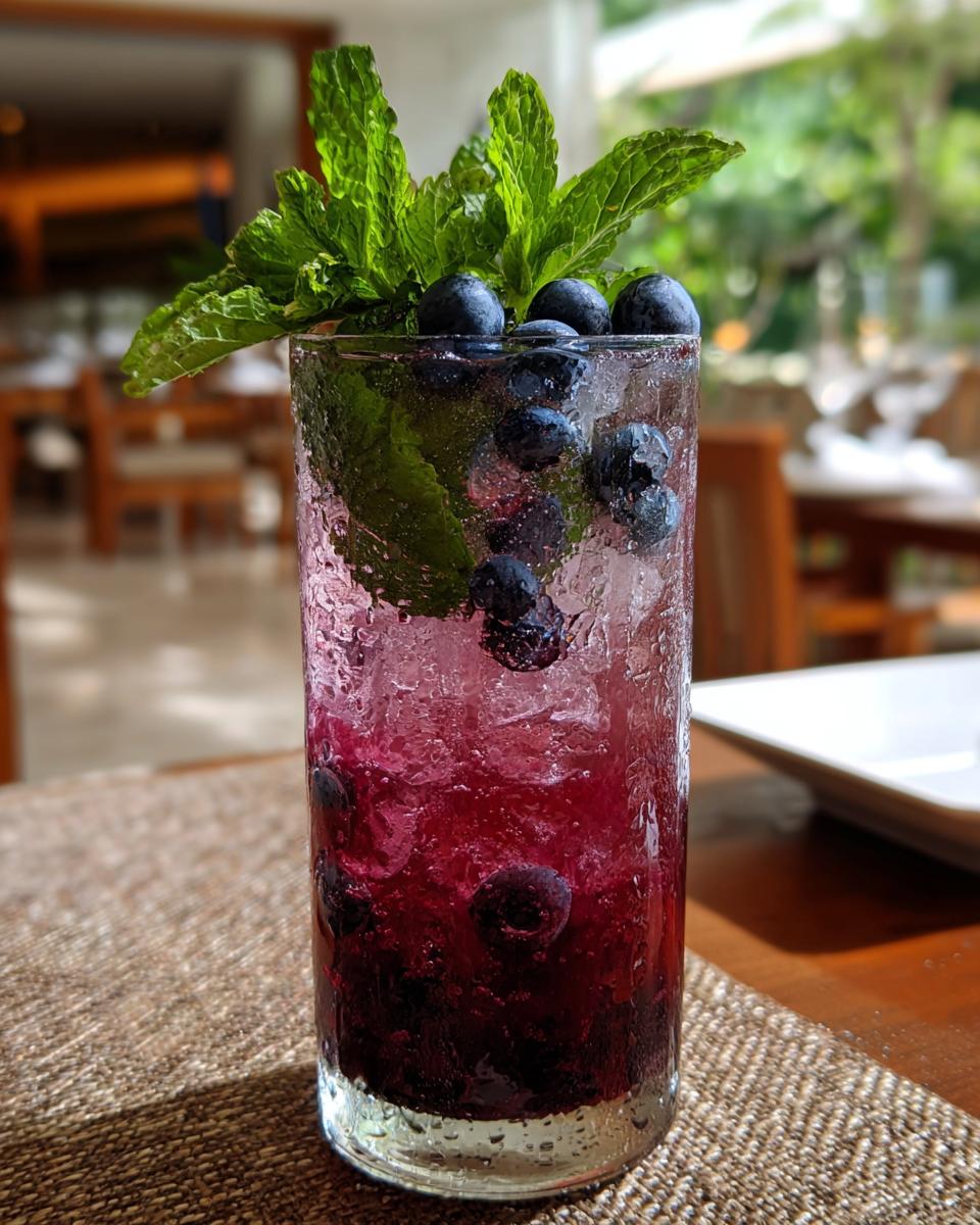 Blueberry Mint Sparkler Recipe - detail 2