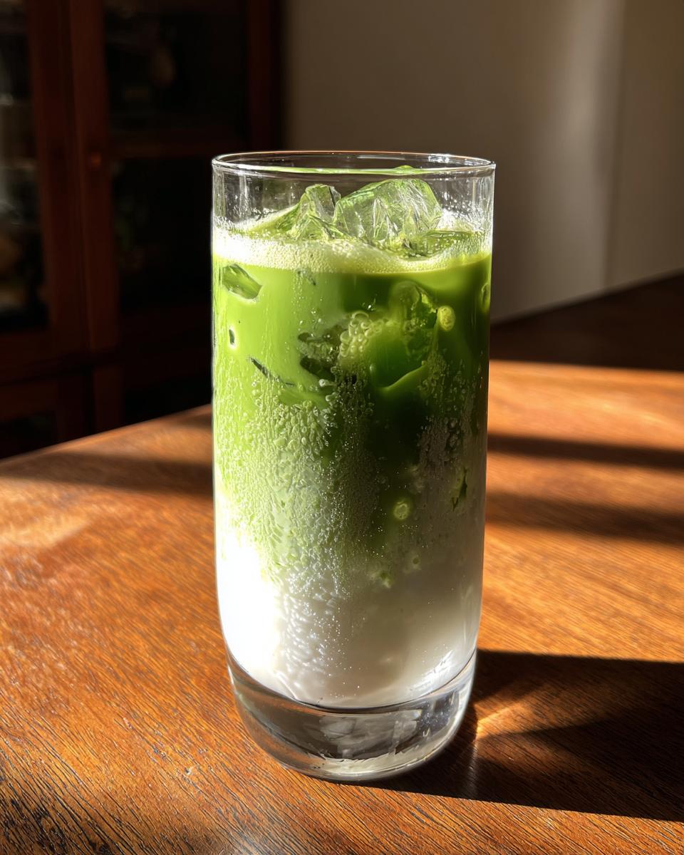 Homemade Iced Matcha Latte - detail 3