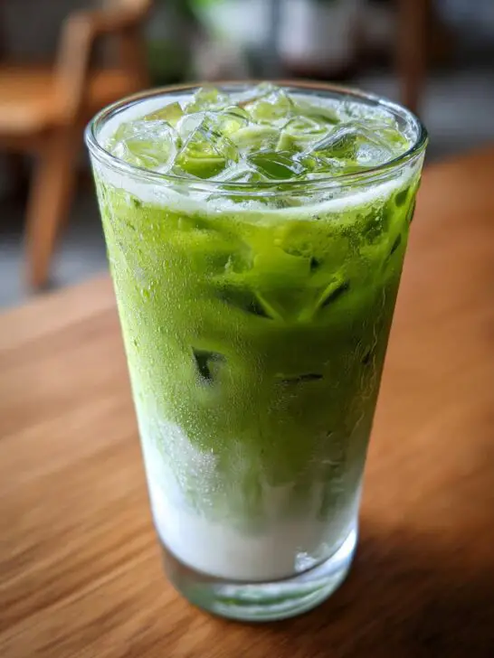 Homemade Iced Matcha Latte