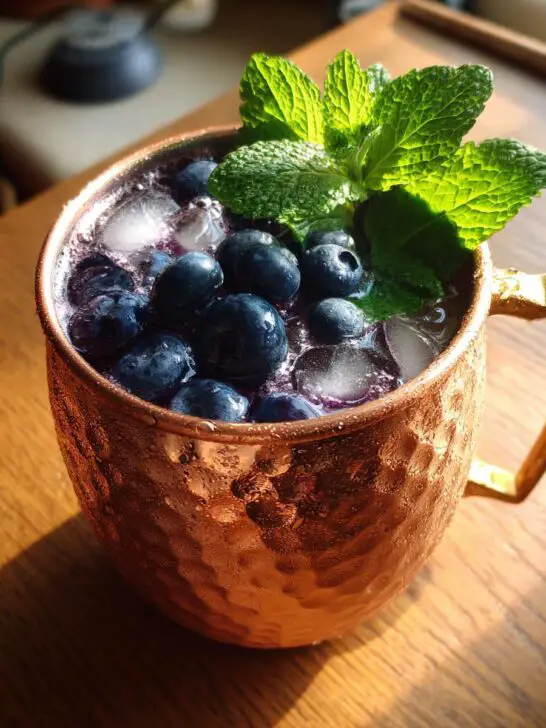 Independence Day Blueberry Moscow Mule Recipe