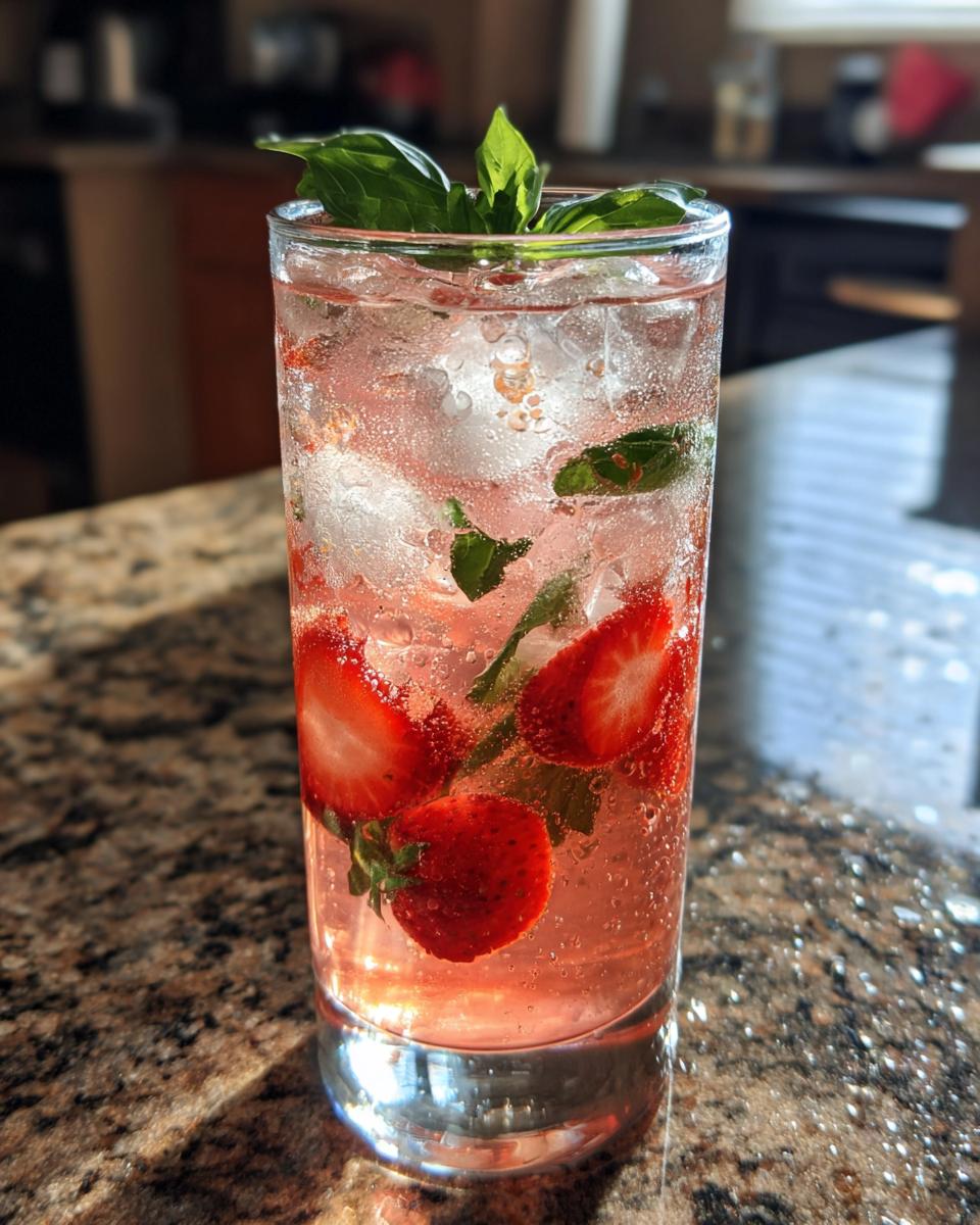 Sparkling Strawberry Basil Lemonade Recipe - detail 2