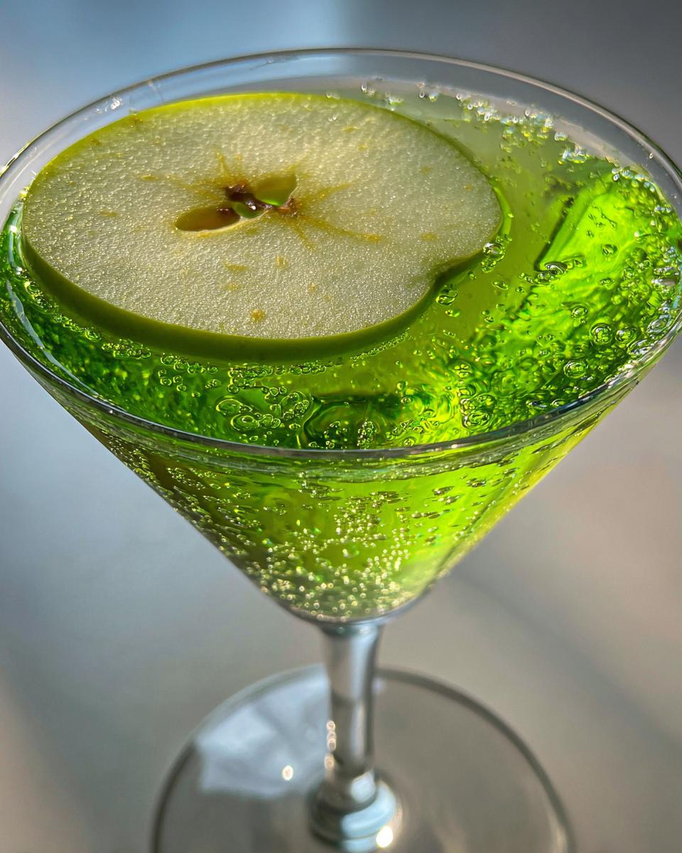 appletini cocktail drink recipe - detail 3