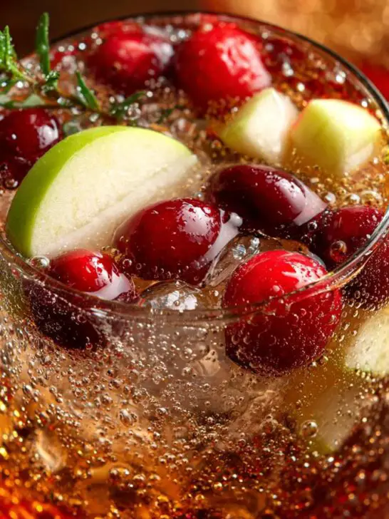 Christmas Apple Cranberry Spritzer