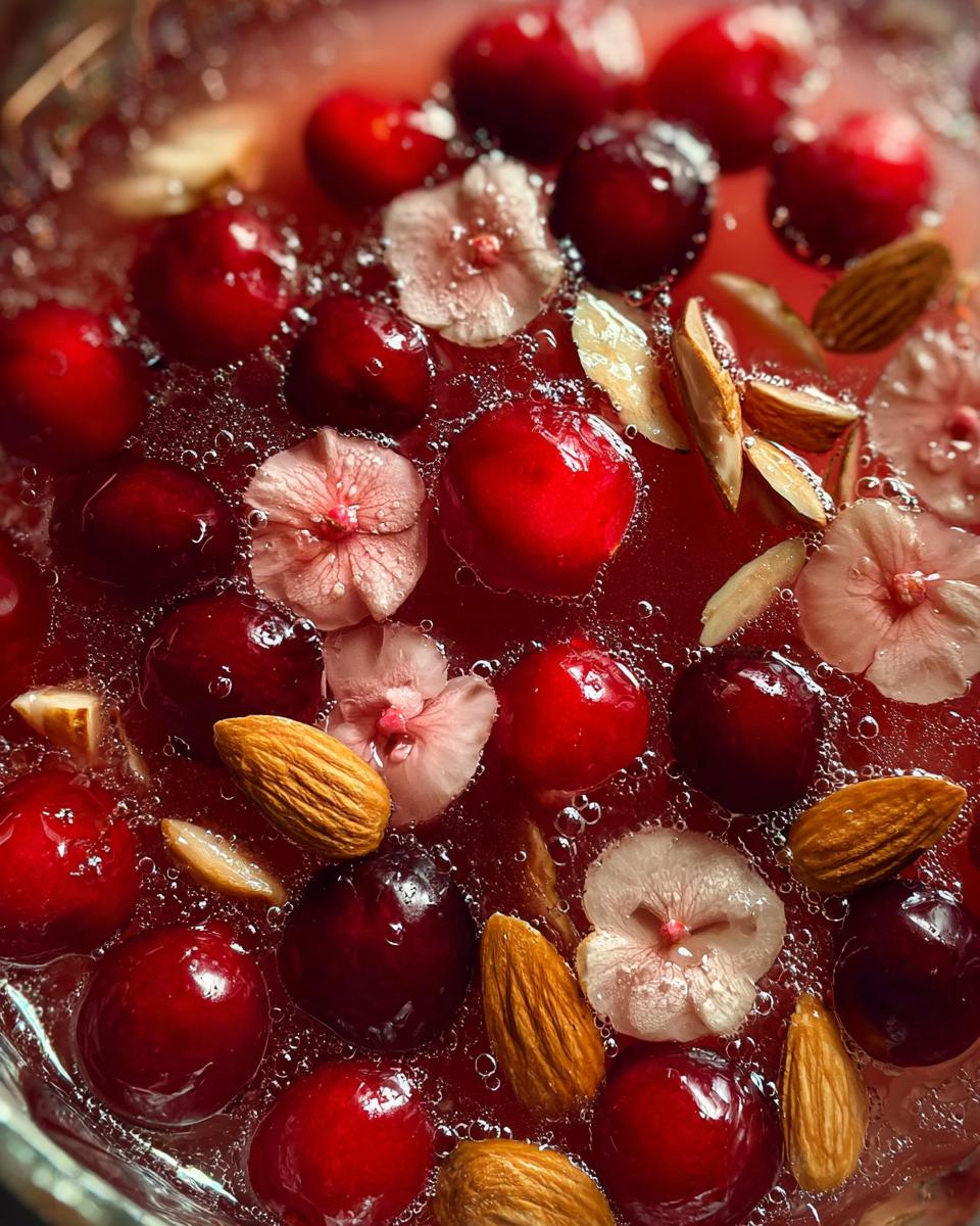 Christmas Cherry Almond Holiday Punch - detail 2