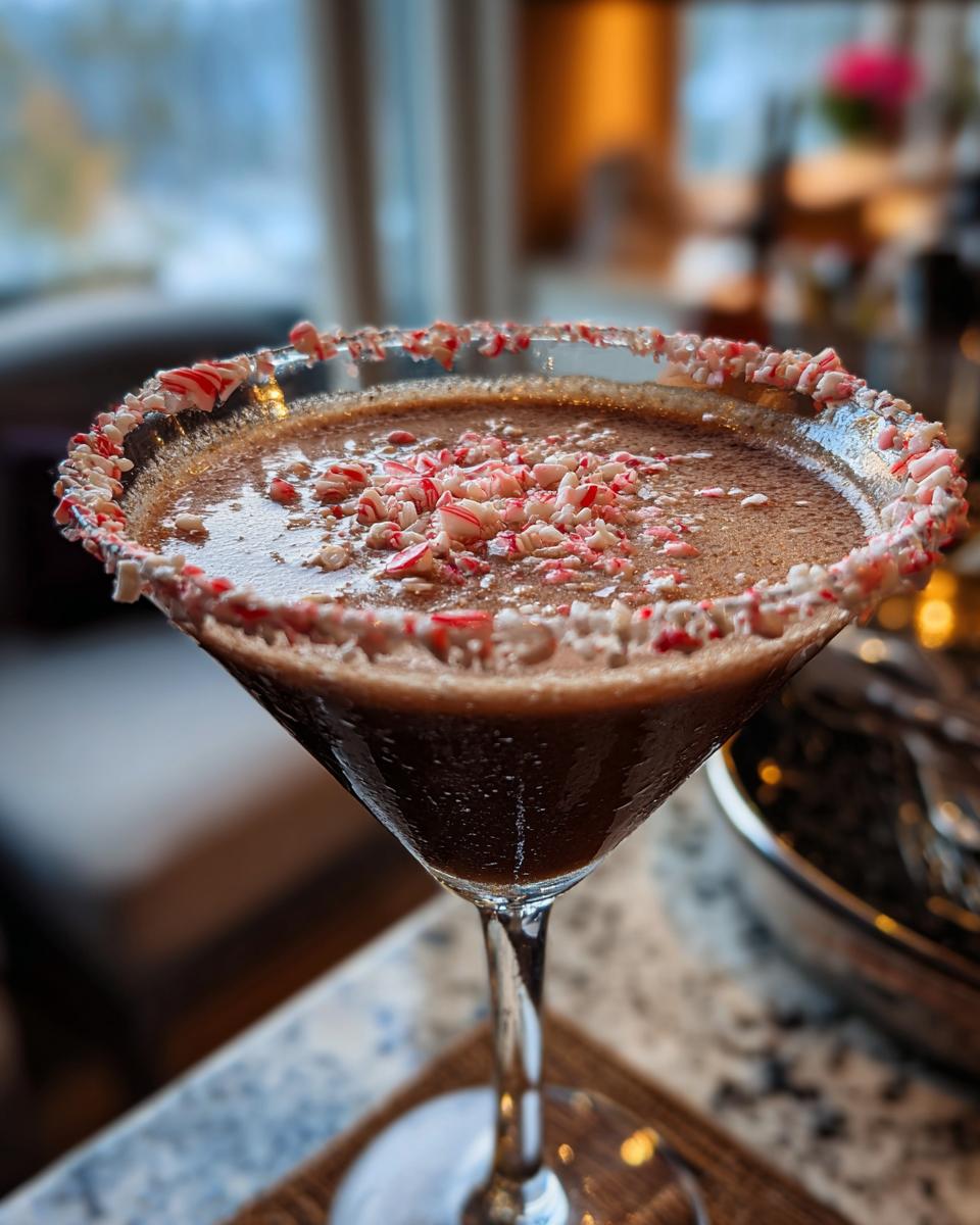 Christmas Chocolate Peppermint Martini - detail 1