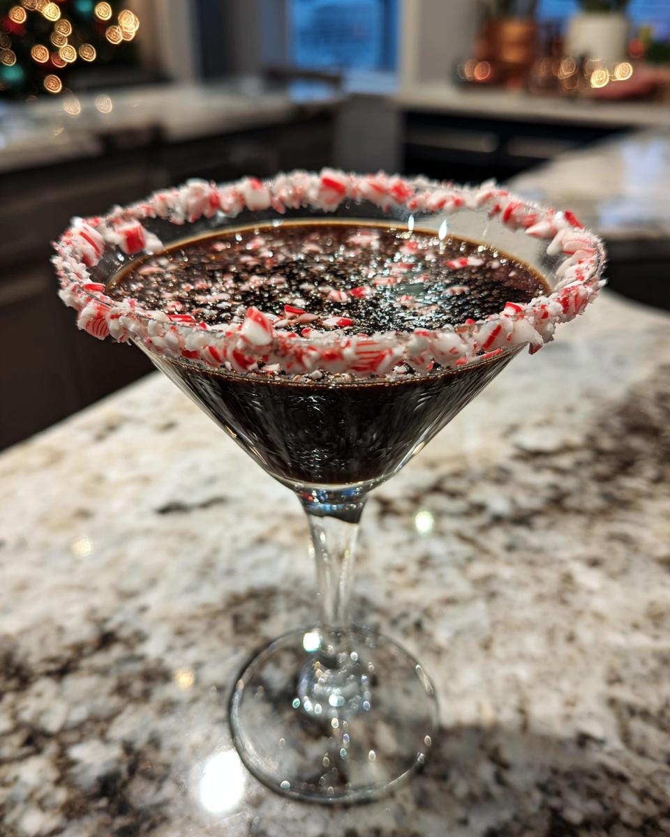 Christmas Chocolate Peppermint Martini - detail 3