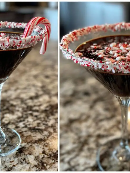 Christmas Chocolate Peppermint Martini