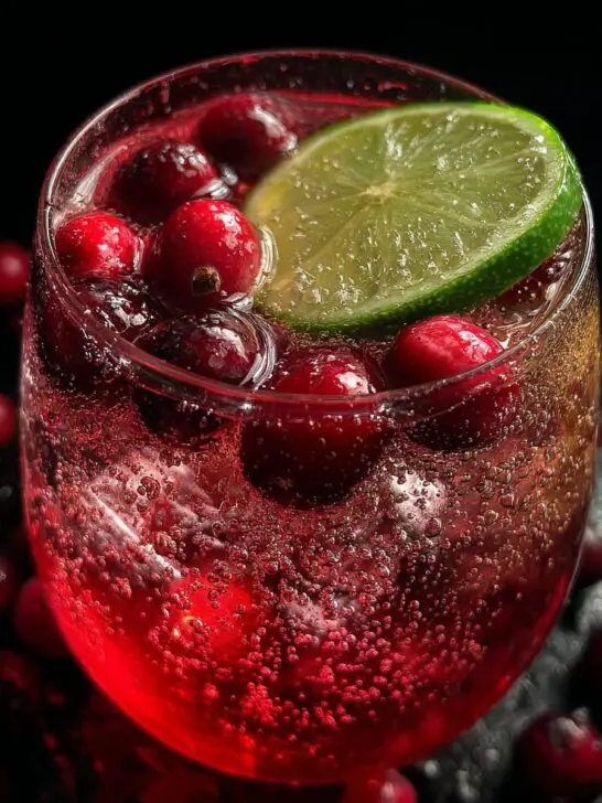 Christmas Cranberry Lime Spritz