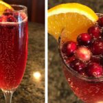 Christmas Cranberry Mimosa Sparkler