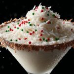 Christmas Frosted Coconut Martini