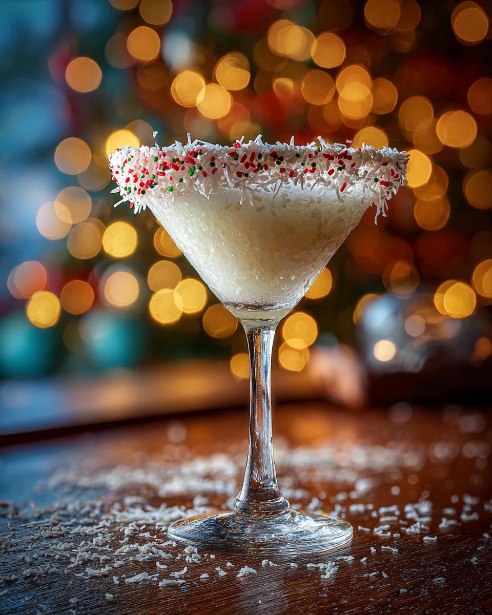Christmas Frosted Coconut Martini - detail 3