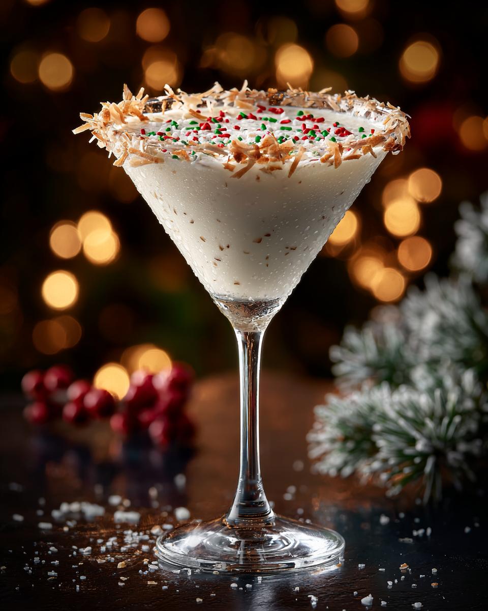 Christmas Frosted Coconut Martini - detail 4