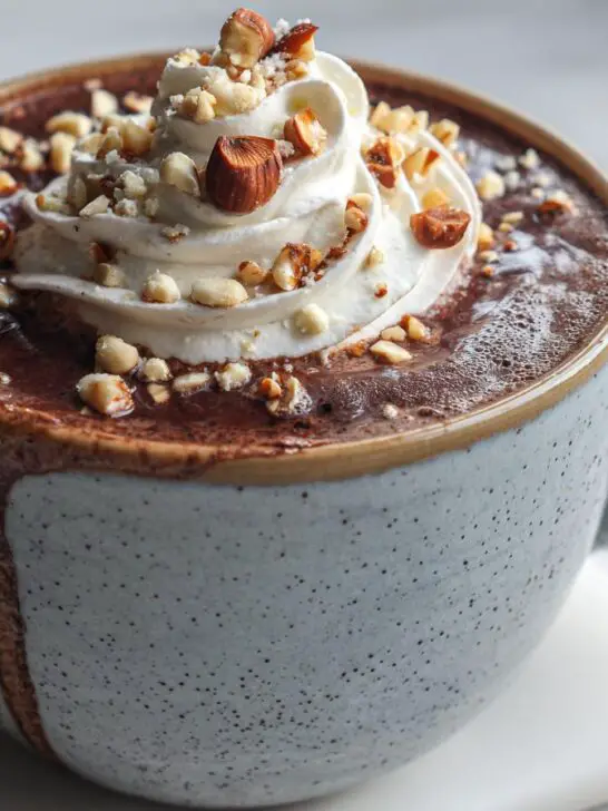 Christmas Hazelnut Mocha Latte