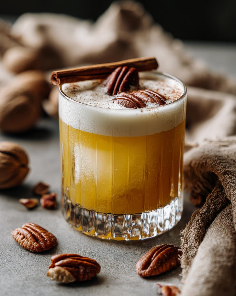 Christmas Maple Pecan Whiskey Sour - detail 1