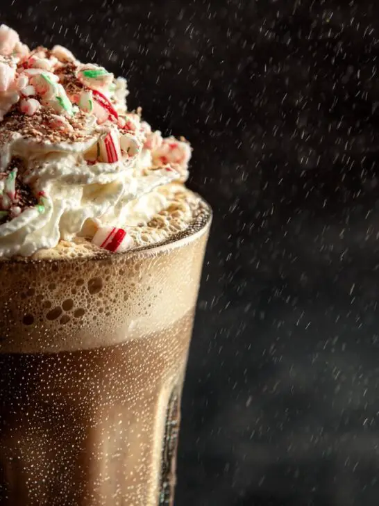 Christmas Mocha Candy Cane Cooler