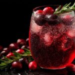 Christmas Pine Cranberry Gin Fizz