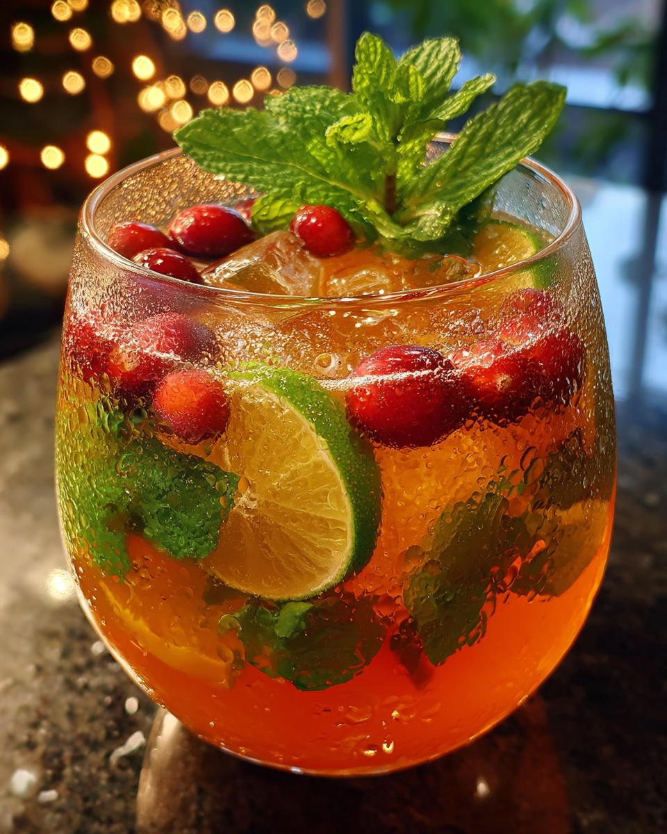 Christmas Pineapple Mint Punch - detail 3