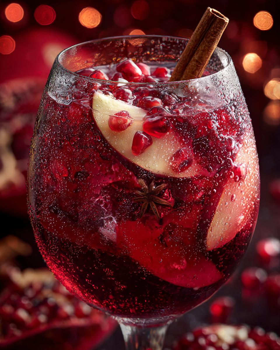Christmas Pomegranate Spiced Sangria - detail 1