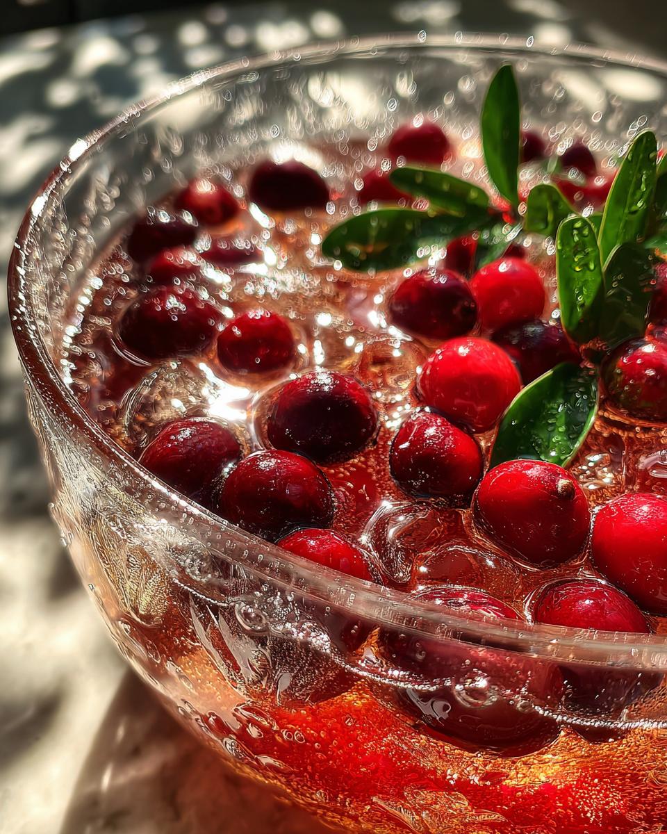 Christmas Sparkling Holly Punch (Mocktail) - detail 3