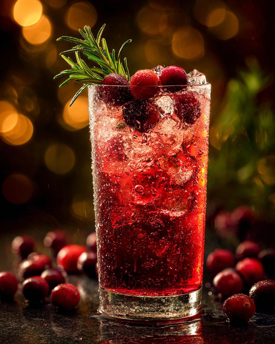 Christmas Vanilla Cranberry Fizz - detail 3