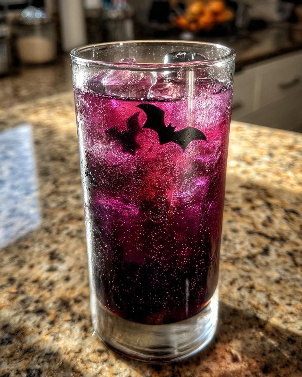 Halloween Bat Juice Mocktail - detail 1