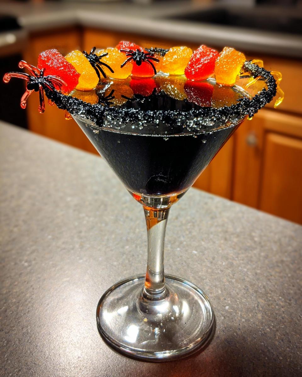 Halloween Black Widow’s Martini - detail 2