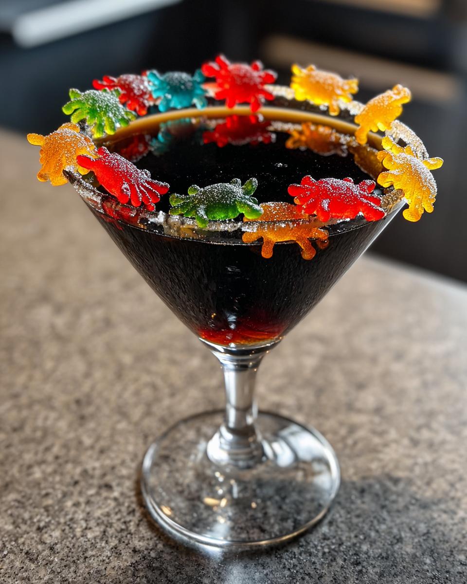 Halloween Black Widow’s Martini - detail 3