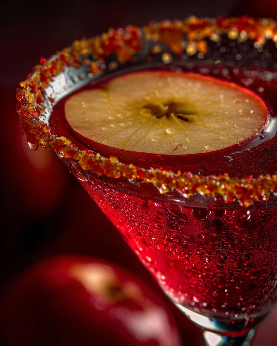 Halloween Candy Apple Martini - detail 1