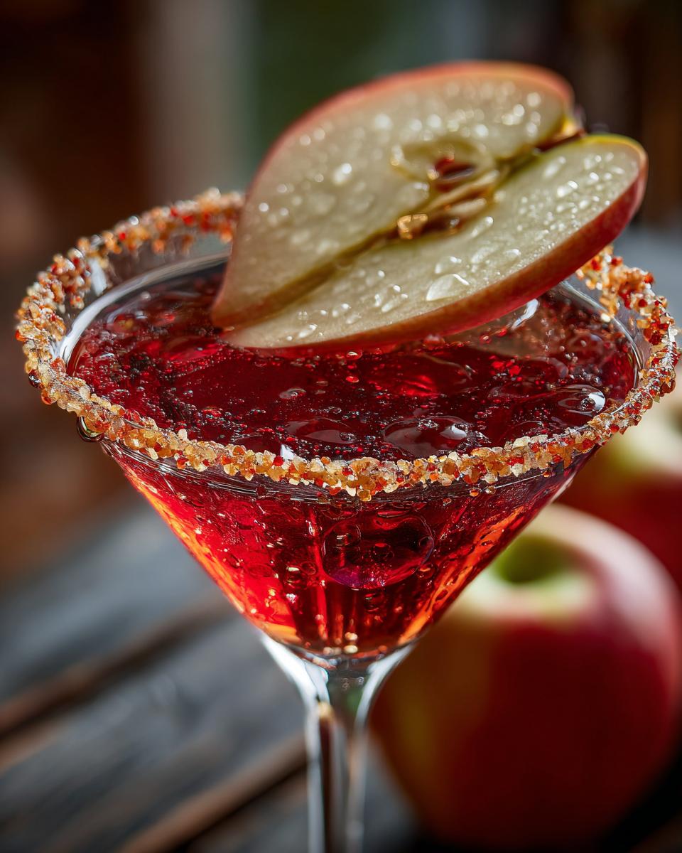 Halloween Candy Apple Martini - detail 2
