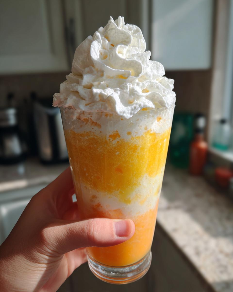 Halloween Candy Corn Cream Shake - detail 1