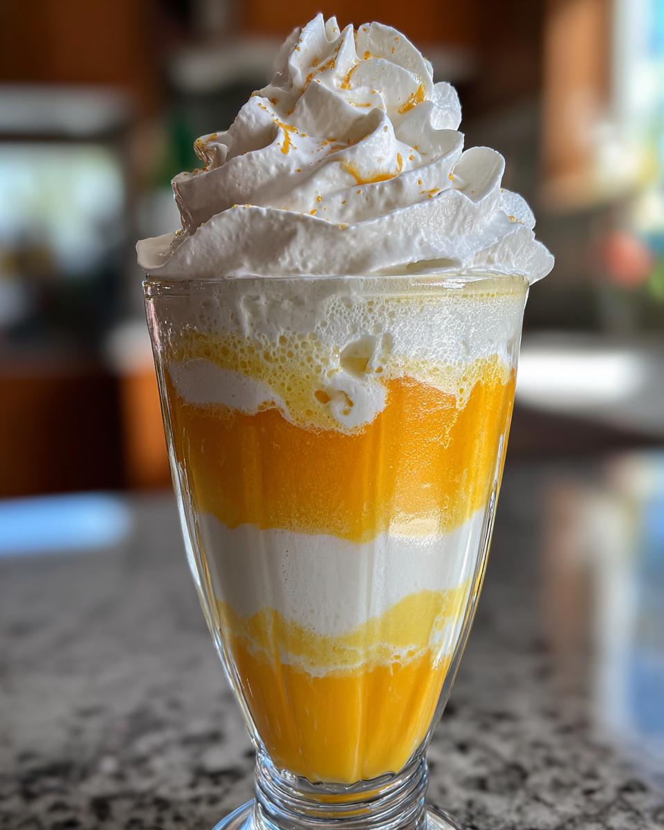 Halloween Candy Corn Cream Shake - detail 3