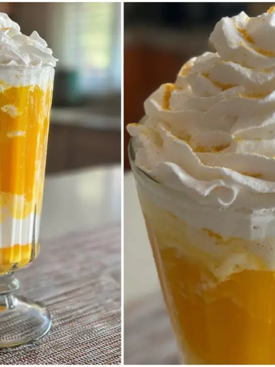Halloween Candy Corn Cream Shake