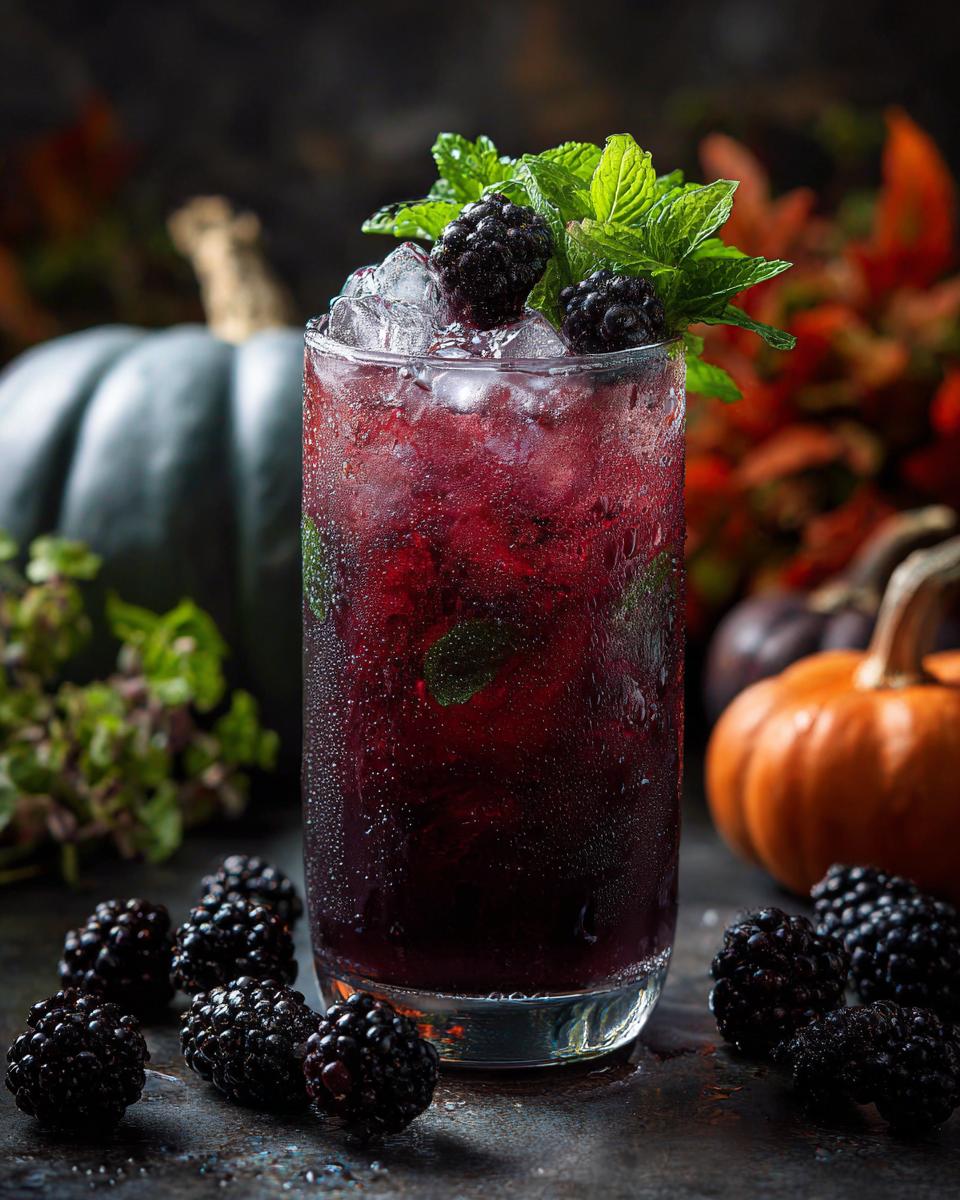 Halloween Chilling Blackberry Mojito - detail 1