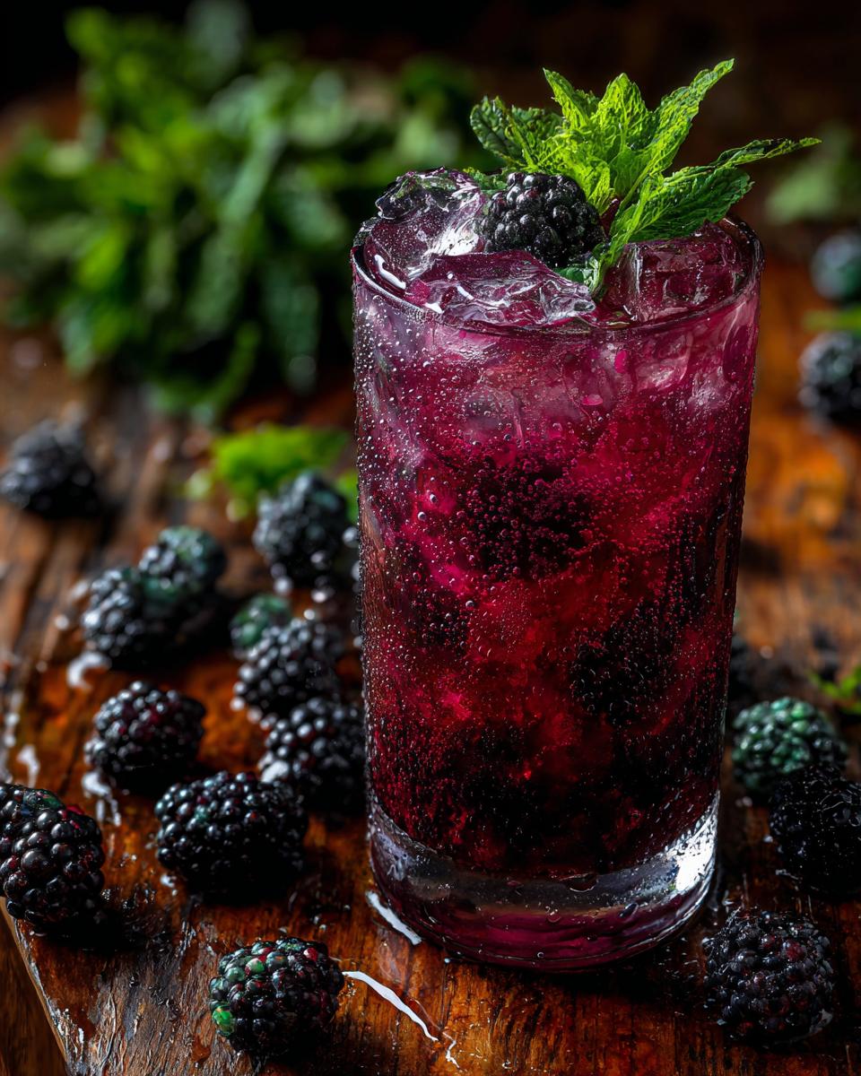 Halloween Chilling Blackberry Mojito - detail 2