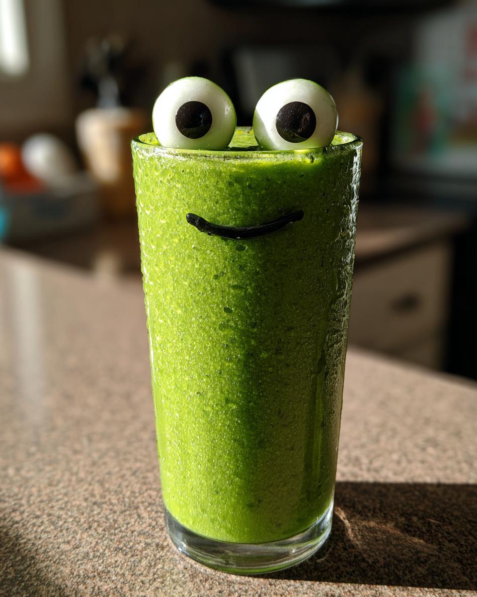 Halloween Monster Green Smoothie - detail 2