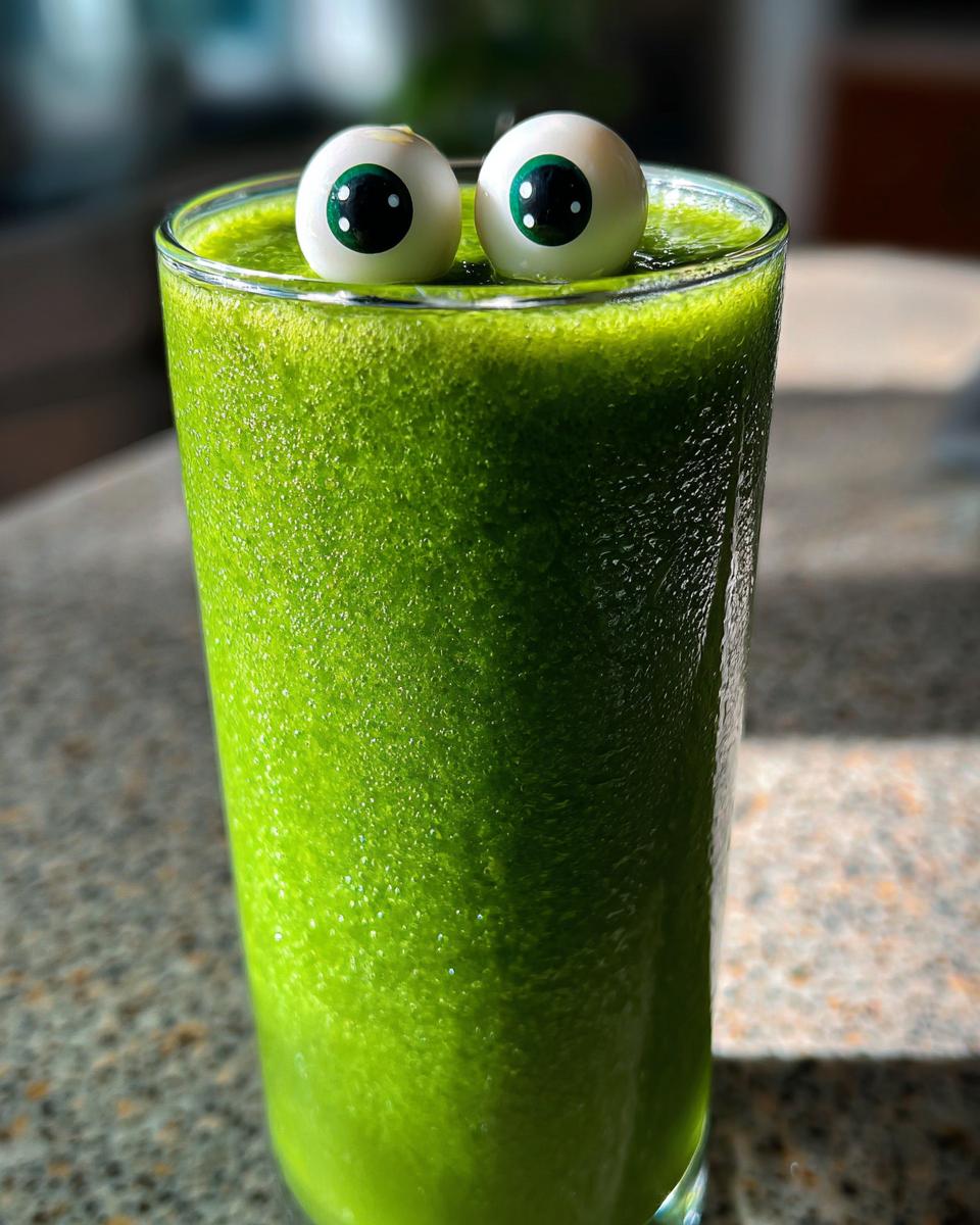 Halloween Monster Green Smoothie - detail 4