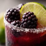 Halloween Spooky Blackberry Margarita