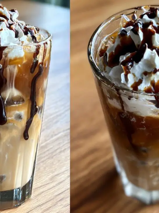 Halloween Trick or Treat Iced Latte
