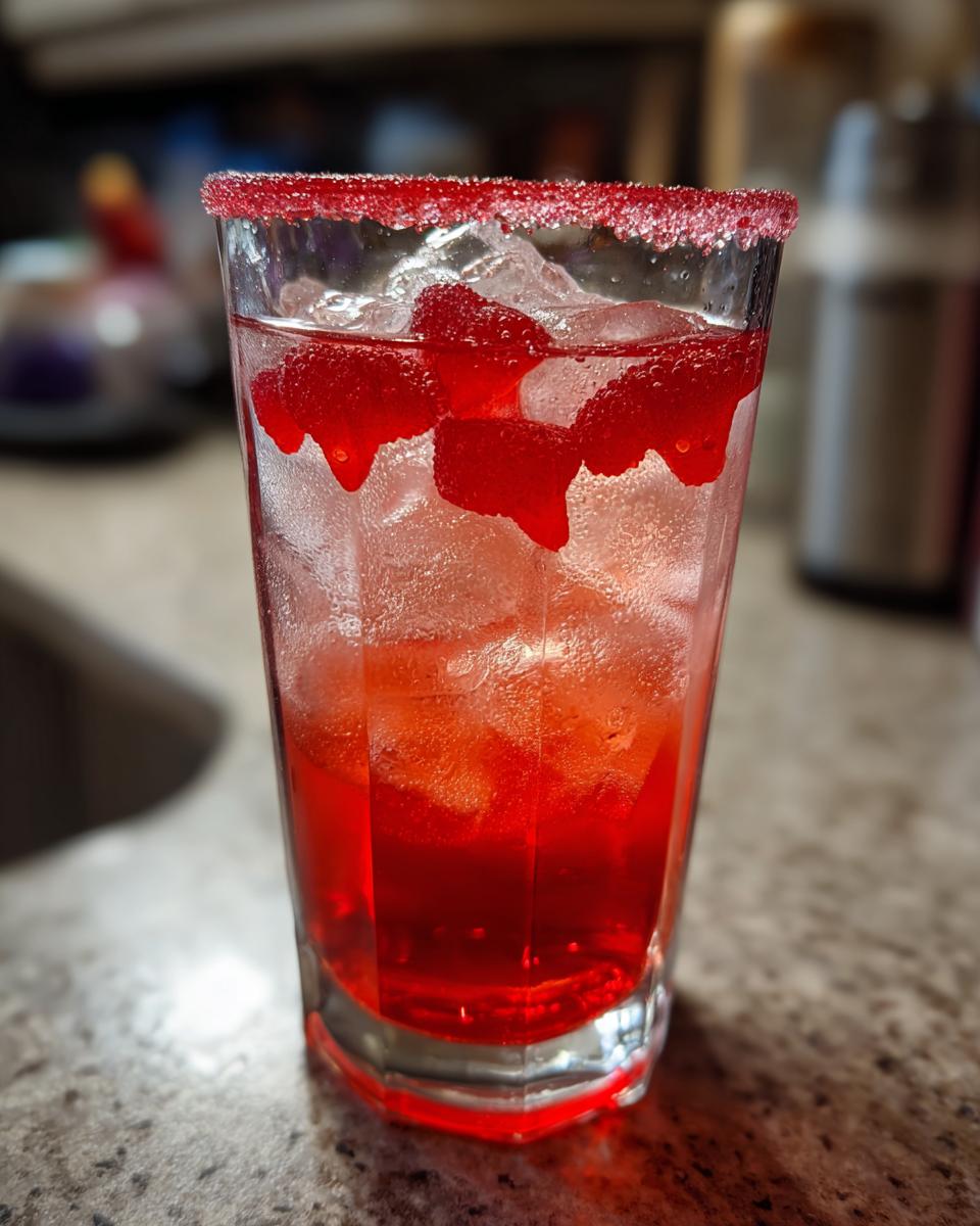 Halloween Vampire’s Kiss Mocktail - detail 3