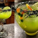 Halloween Witches' Green Apple Margarita