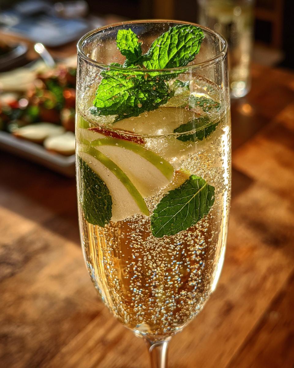 New Year’s Eve Apple Elderflower Bubbly - detail 2