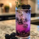 New Year’s Eve Blackberry Thyme Mocktail