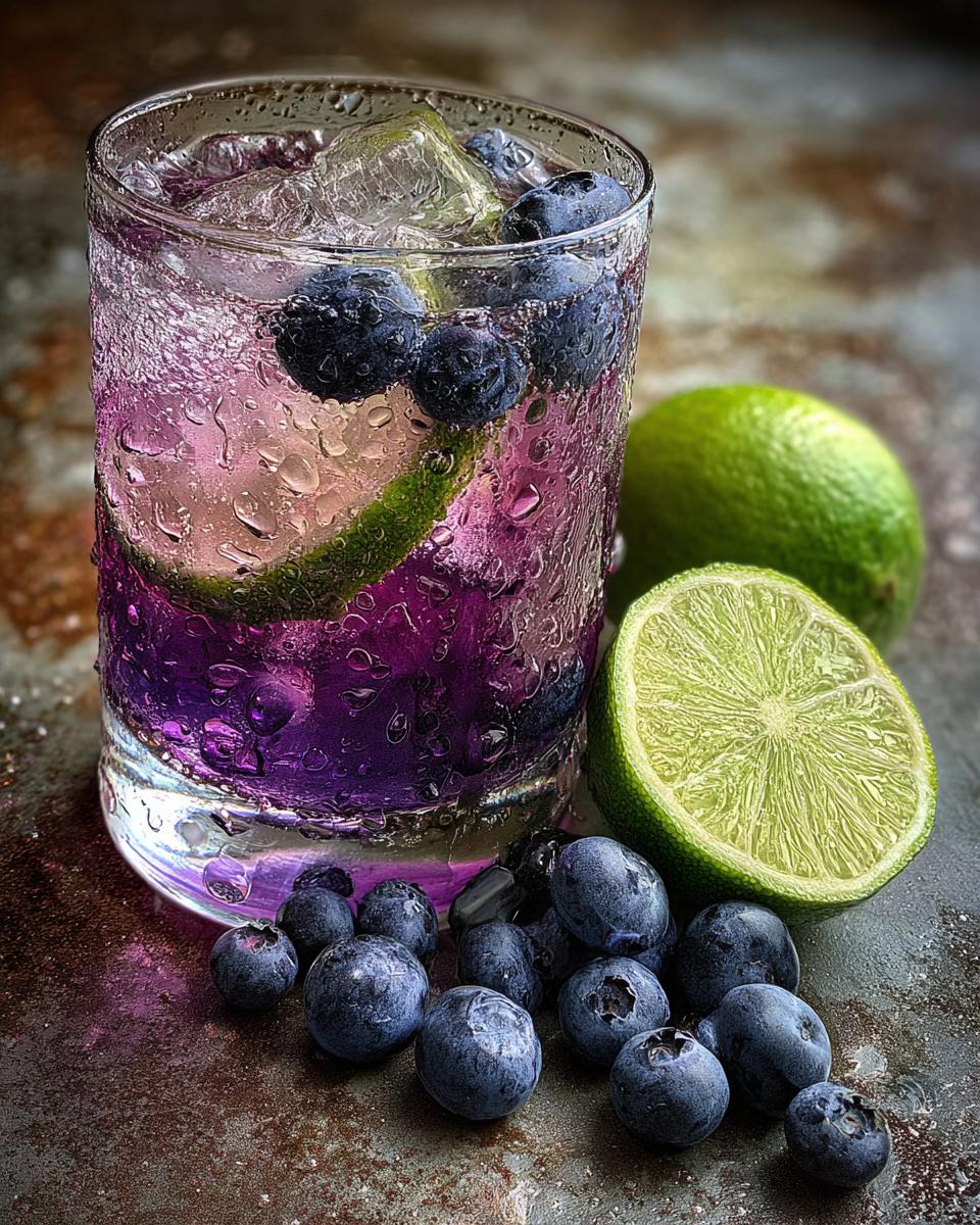 New Year’s Eve Blueberry Lime Fizz - detail 3