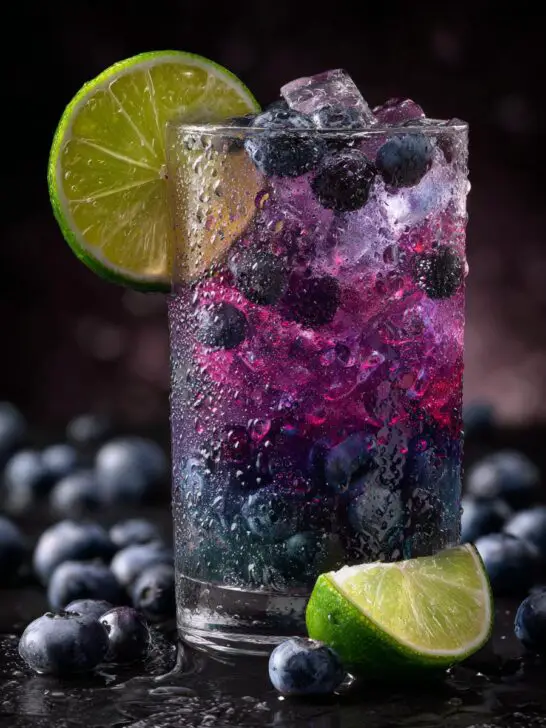 New Year’s Eve Blueberry Lime Fizz