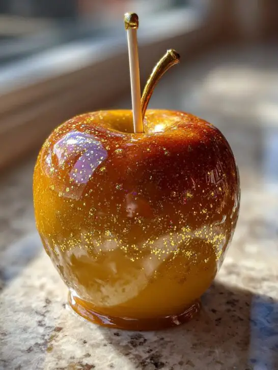 New Year’s Eve Caramel Apple Champagne
