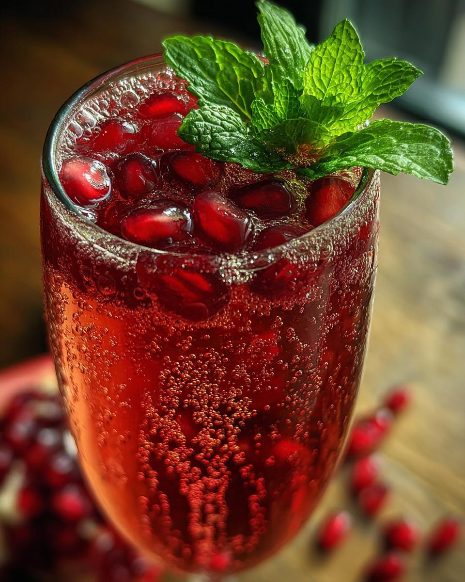 New Year’s Eve Champagne & Pomegranate Sparkler - detail 1