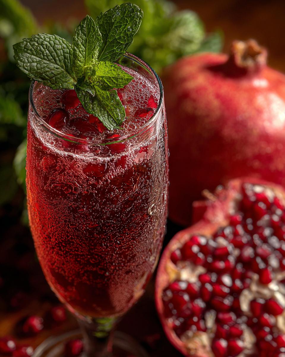 New Year’s Eve Champagne & Pomegranate Sparkler - detail 2