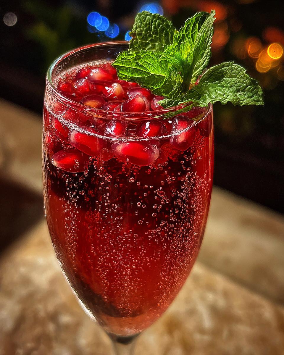 New Year’s Eve Champagne & Pomegranate Sparkler - detail 3